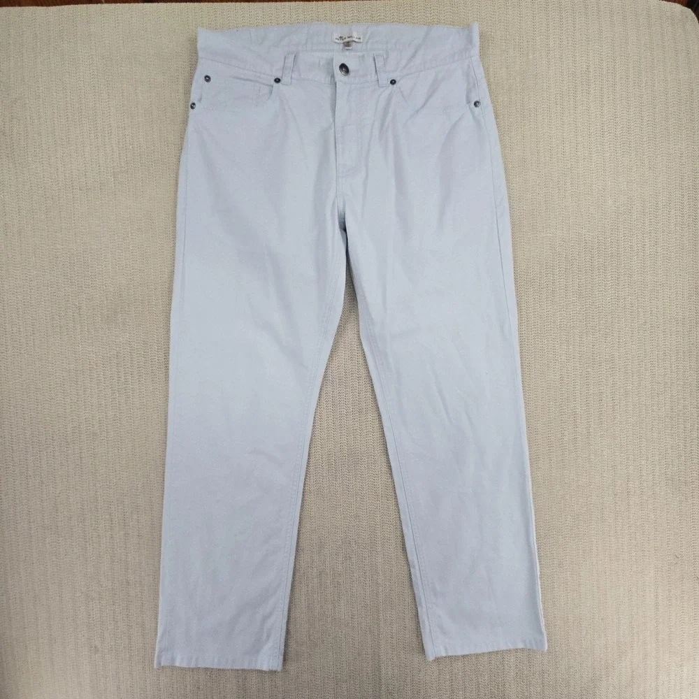 Peter Millar Jeans Mens 33x29 Blue Regular Fit Straight Stretch Denim Pants